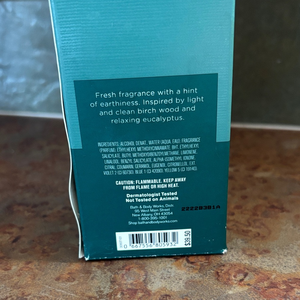 Bath & Body Works BIRCH & EUCALYPTUS Cologne - Picture 2 of 2